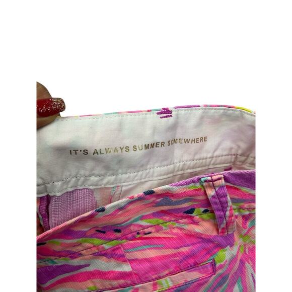 Lily Pulitzer Callahan Short Zipper and Button Front and Back Pockets Size 2 - Picture 8 of 11